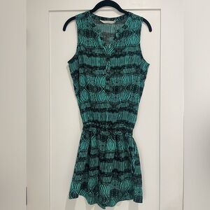 Elegant Green Patterned Jumpsuit
